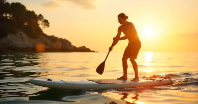 Aula De Stand-up Paddle Ao Nascer Do Sol